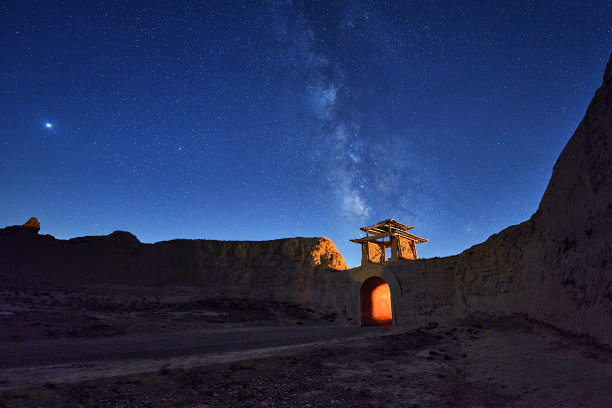 甘肃城市星空甘肃印象