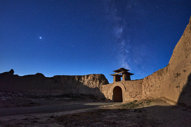 甘肃城市星空甘肃印象