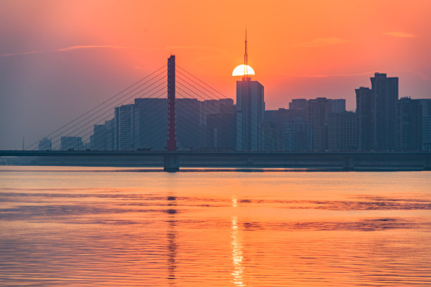 浙江天际线建筑剪影