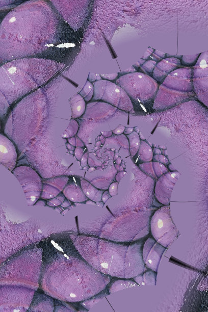 多彩几何花卉拼接图案