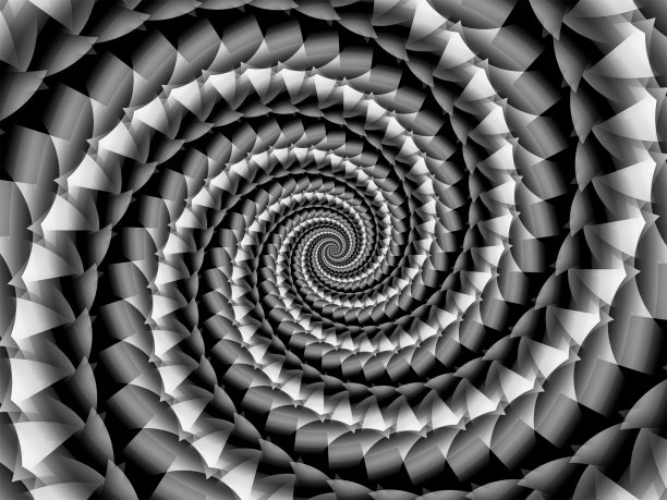 精美复古风圆形几何花纹