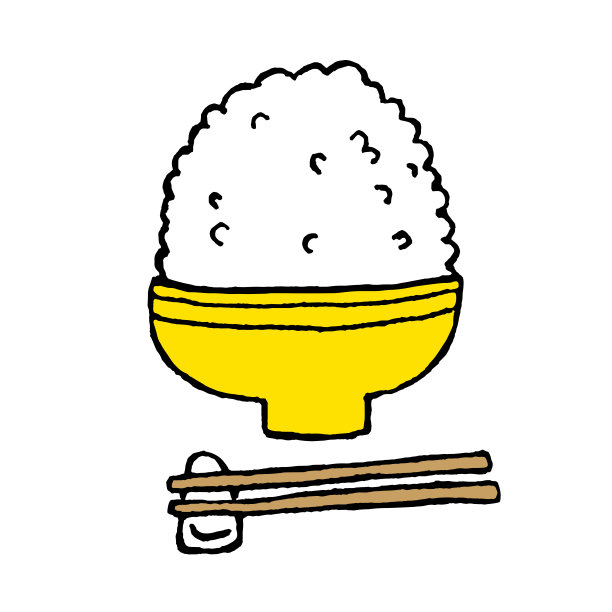 筷子架,白米,饭碗