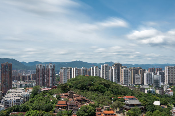 中国抽象城市地标矢量背景