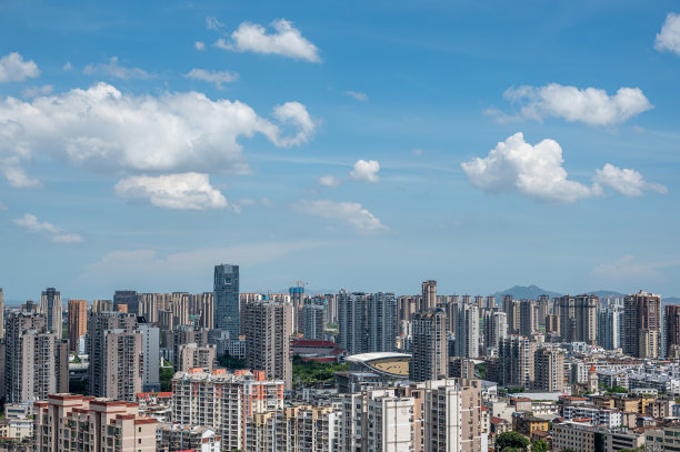 中国抽象城市地标矢量背景