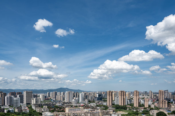 中国抽象城市地标矢量背景