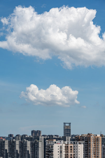 中国抽象城市地标矢量背景