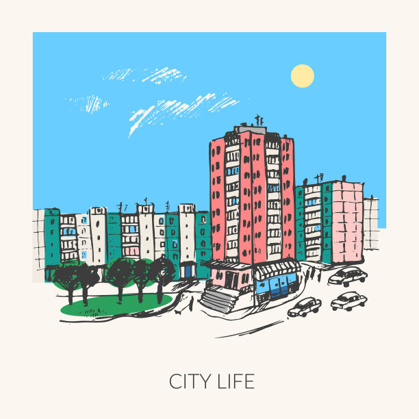 商务,城市生活,贺卡