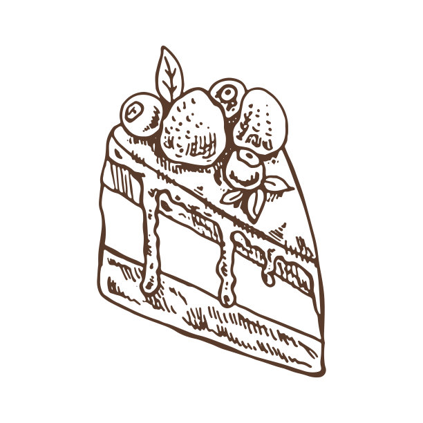 美食绘本小吃复古餐饮