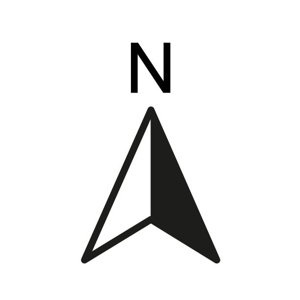 north