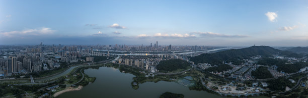 长沙城市地标航拍全景