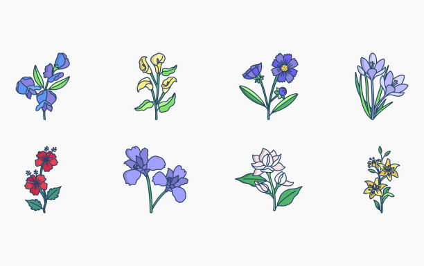 画画,春天,花