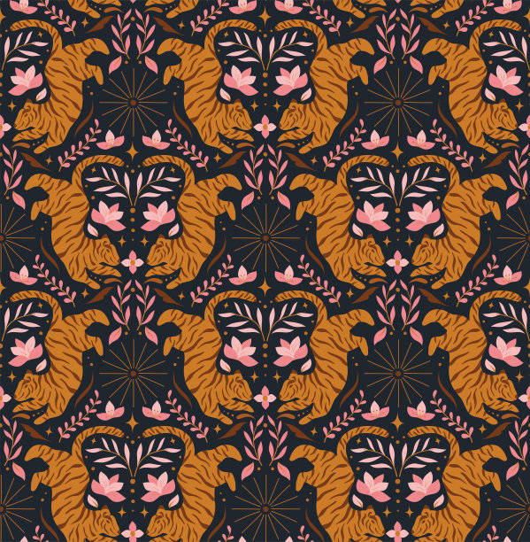 奢华皇室艺术图案壁纸