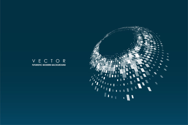 蓝色动感飘逸线条背景图