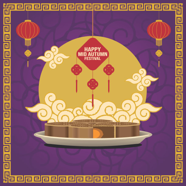 中国风餐饮美食海报背景