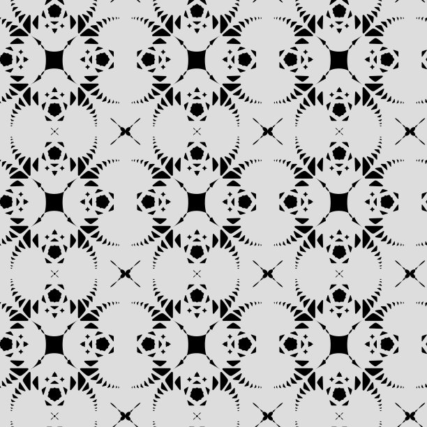 精美复古风圆形几何花纹