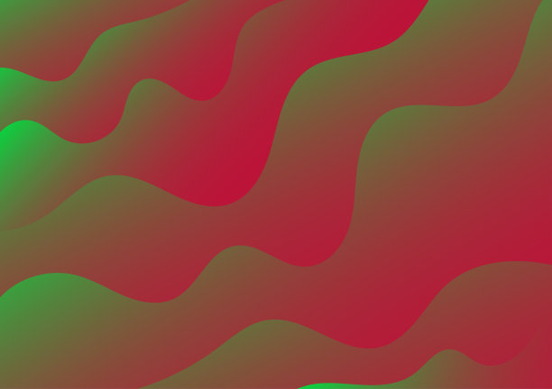 矢量彩色立体分形图案