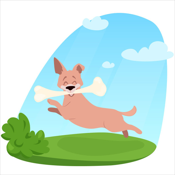 可爱的,草坪,纯种犬