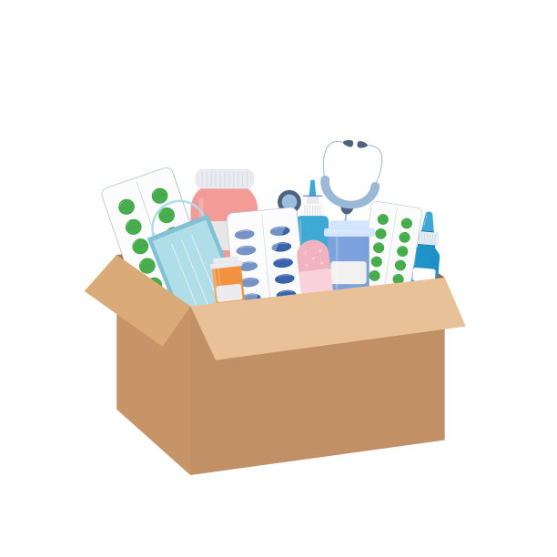 口罩包装箱设计