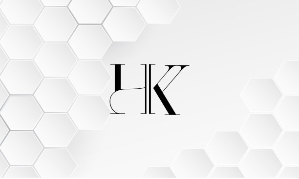 h字母k字母logo设计