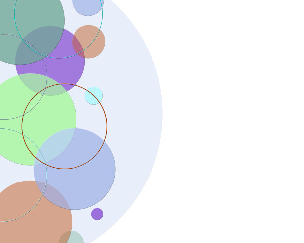 多彩环形几何抽象图案