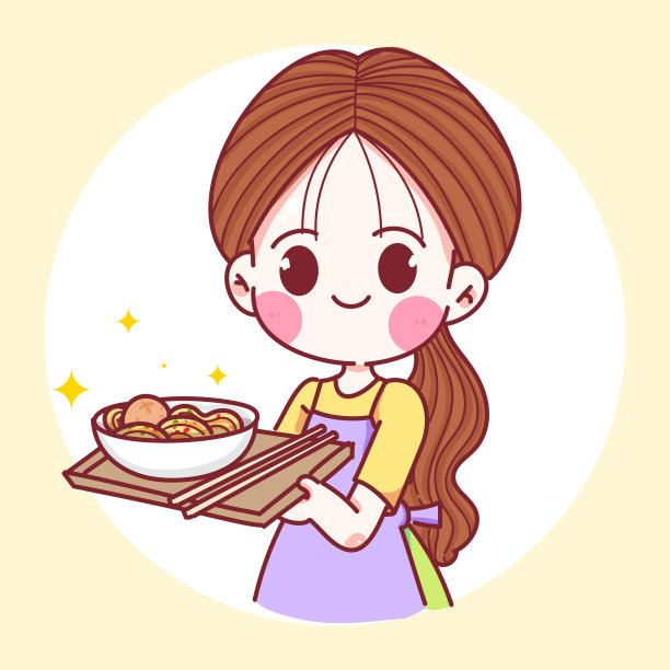 厨师卡通插画