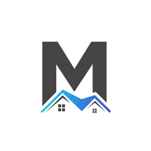 字母m房产建筑公寓logo