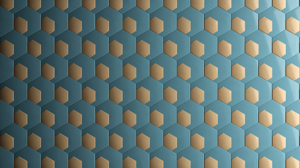 金色抽象格子纹