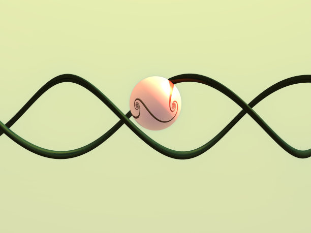 矢量彩色立体分形图案