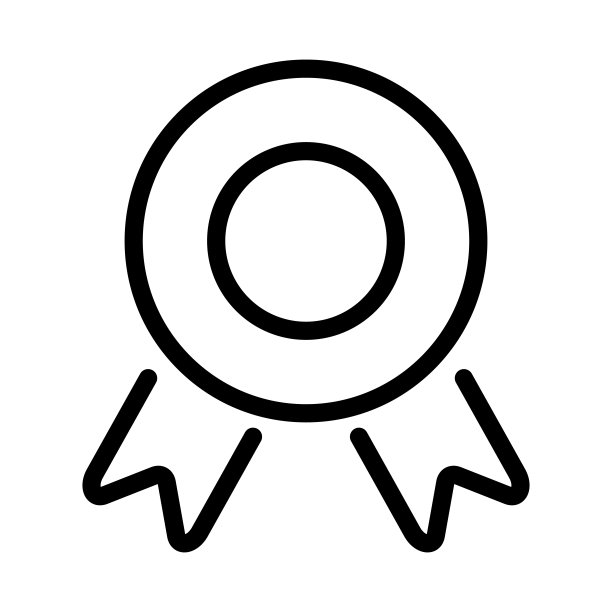 圆形徽章现代扁平风格图