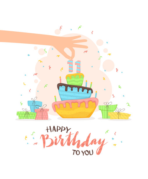 生日卡,生日,请柬