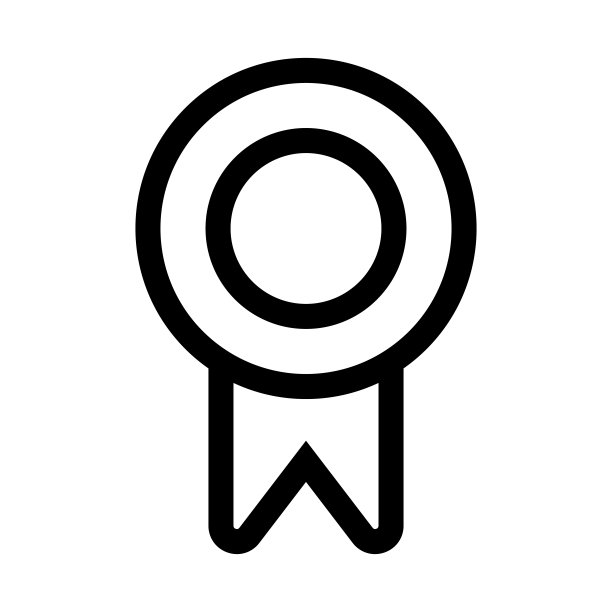 圆形徽章现代扁平风格图