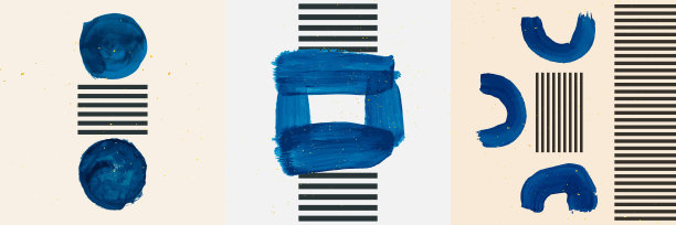 抽象北欧彩色几何