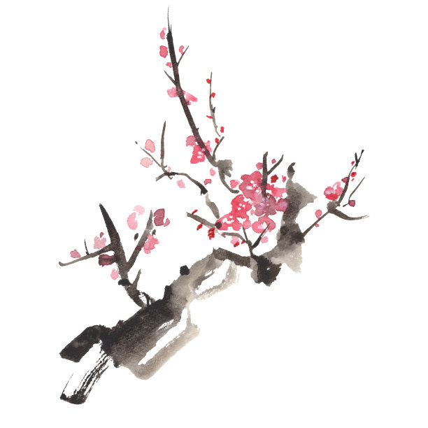 水墨梅花