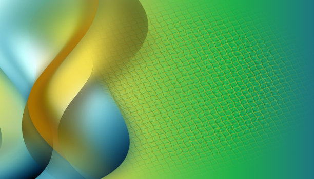 金色几何线条波纹