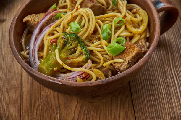 肉汤,面条,膳食