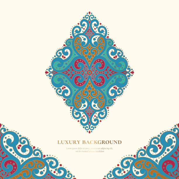 圆形地毯花纹印花