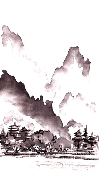 山,非都市风光,云景
