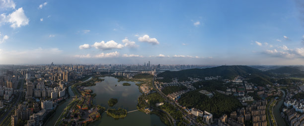长沙城市地标航拍全景