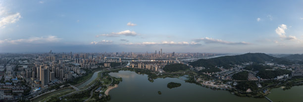 长沙城市地标航拍全景
