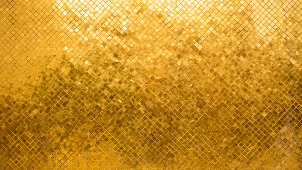 金色抽象格子纹