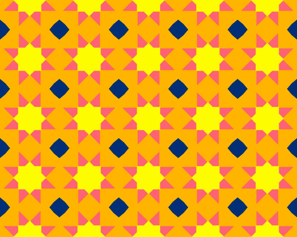 绿黄渐变圆形抽象花纹图案