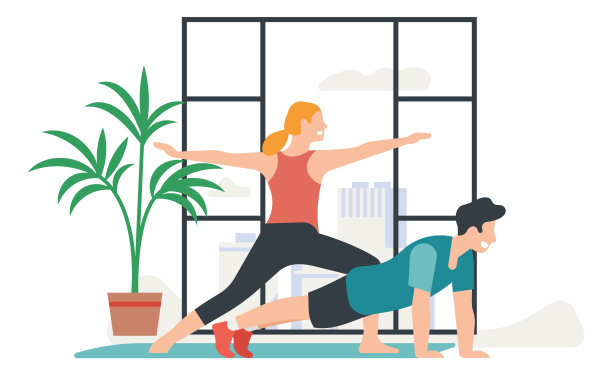 日常生活场景插画