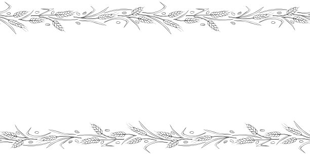 麦穗图案边框