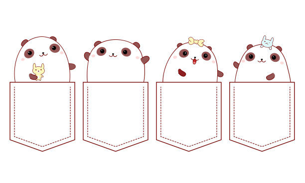 小兔子,小熊,卡通