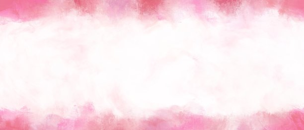 粉红云彩油画装饰画
