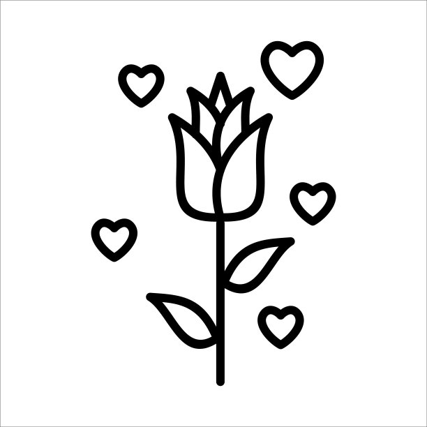 花苞花蕾花店logo