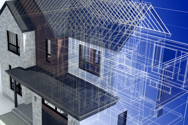 户型图彩图线条