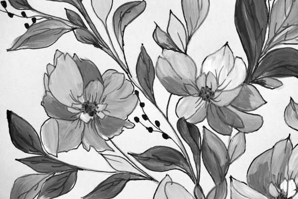 现代山水无框画