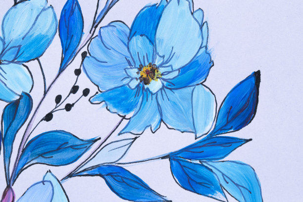 现代山水无框画