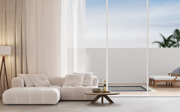 芭蕉叶沙发背景